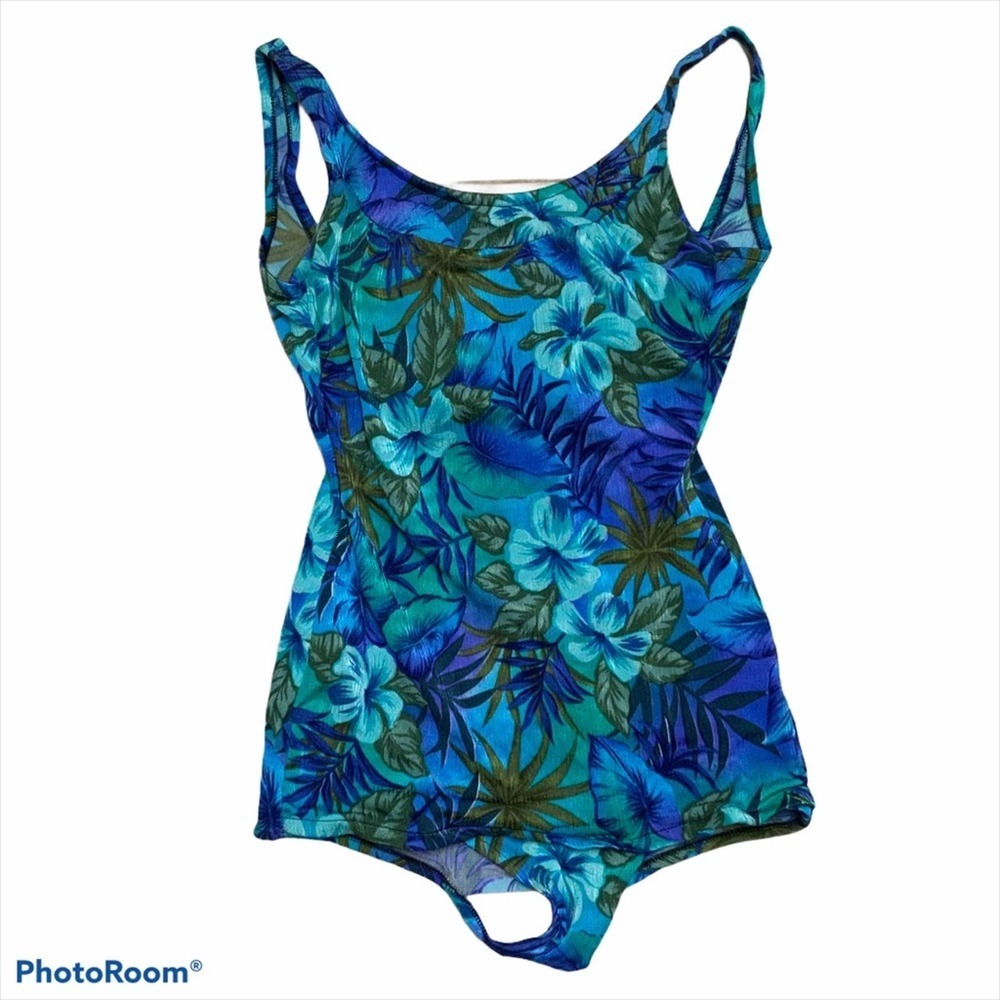 Ceeb Vintage 50’s Style Floral One Piece Swimsuit
